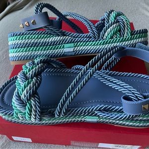 Valentino Rockstar Rope Wedges
